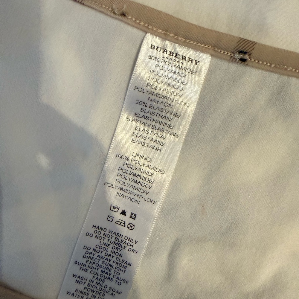 Authentic Burberry Triangle Bikini Set - Beige & … - image 3